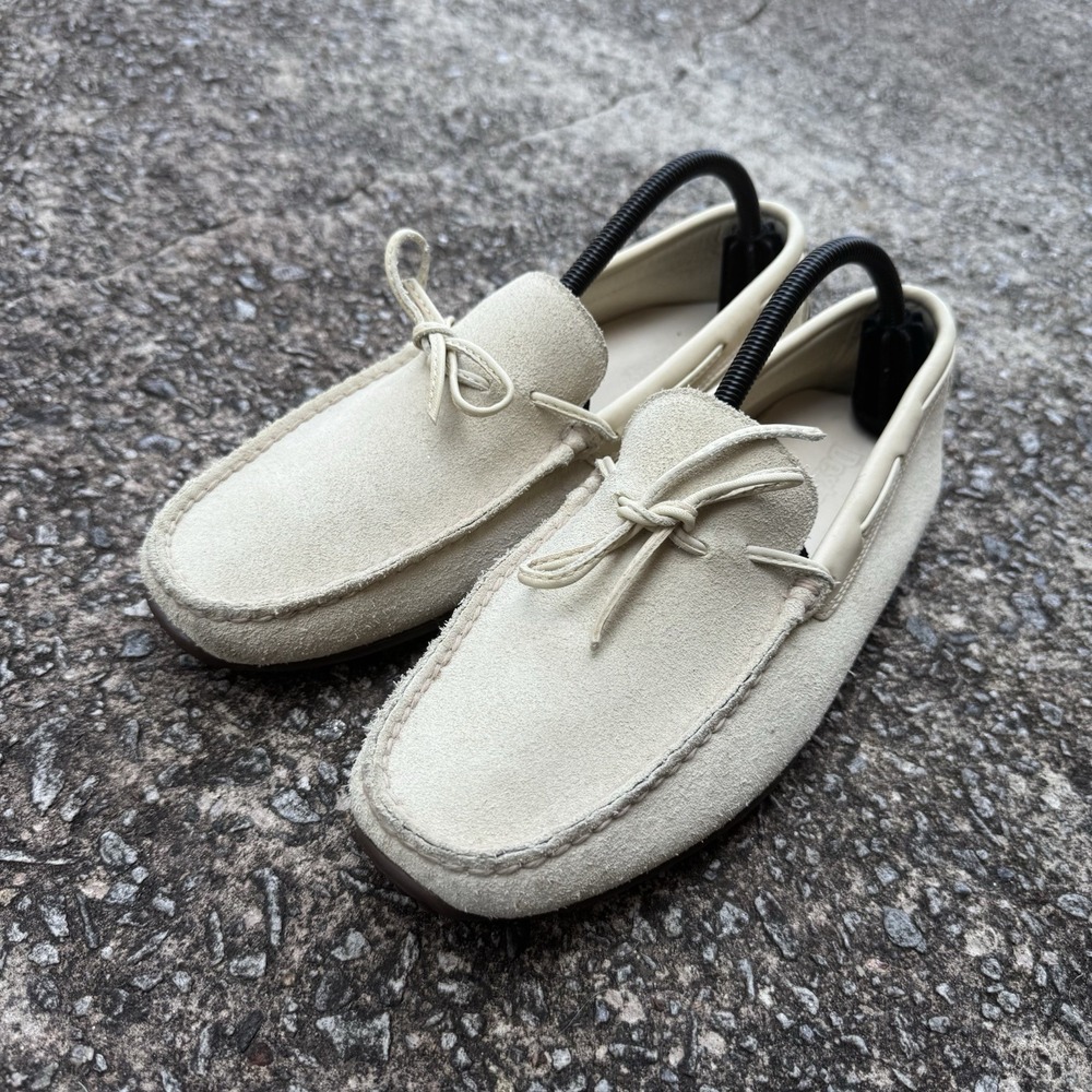 Dexter Suede Driving Boating Loafer Moccasin Women's 10 M Cream Suede